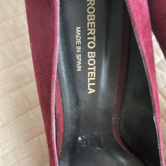 Beautiful mahogany suede high heels - Picture 4 of 5